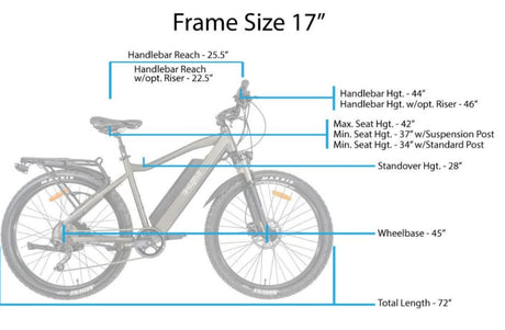 e-bike size