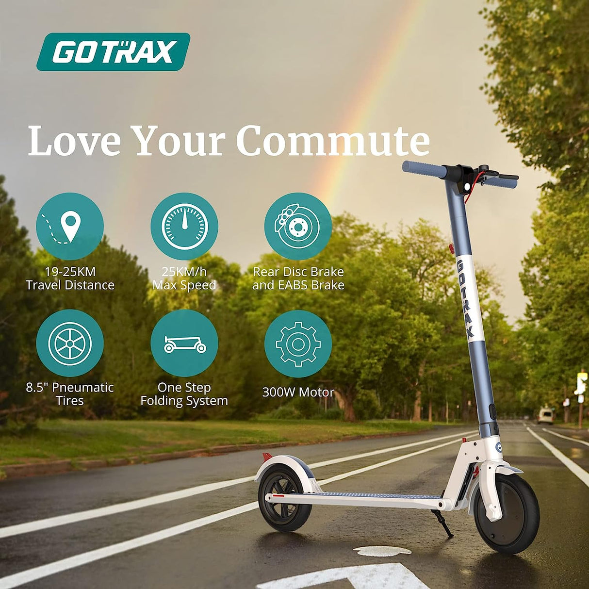 XR Ultra Light Folding Electric Scooter 8.5" 25KPH | 24KM Range