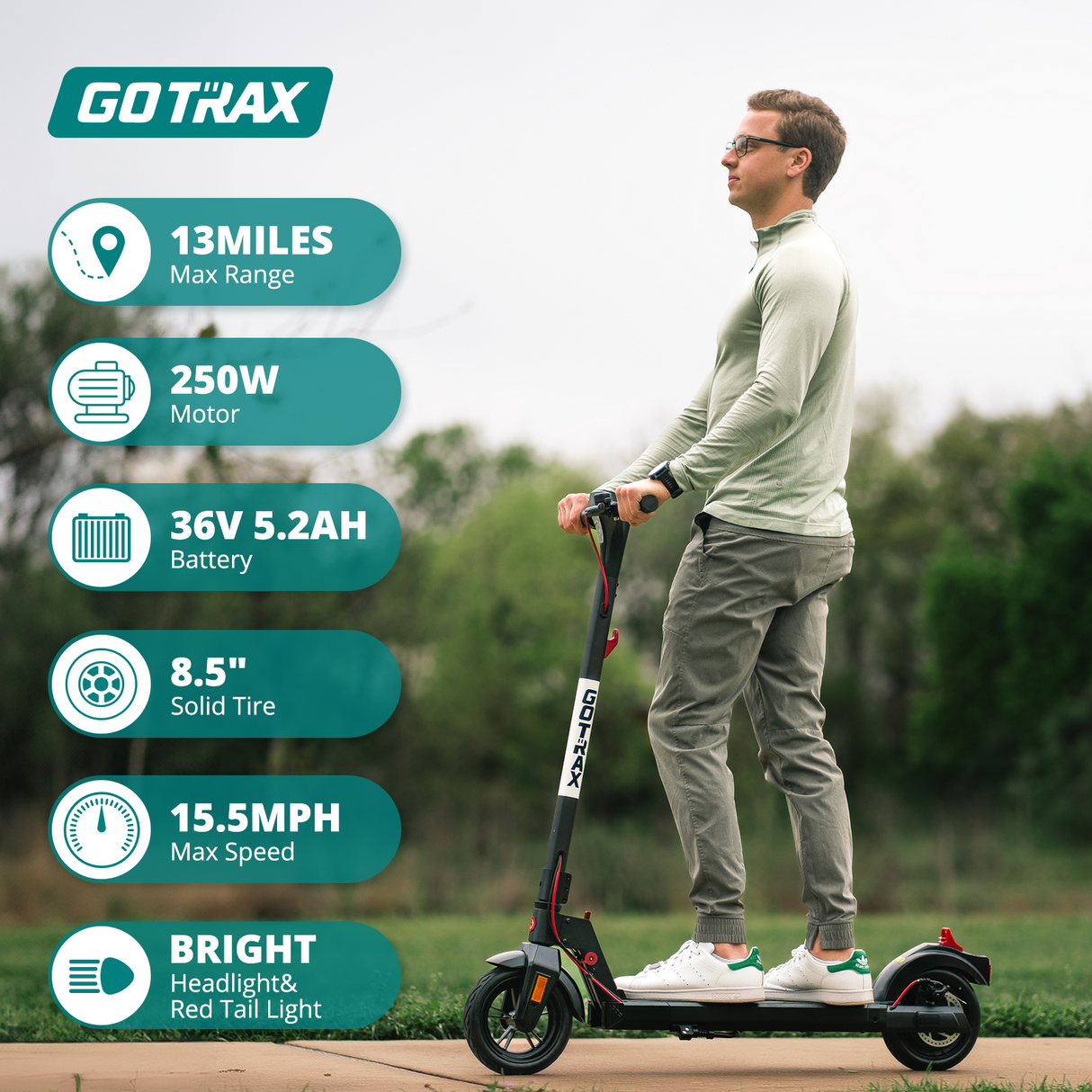 APEX XL Electric Scooter 8.5‘’25KPH | 24km Range