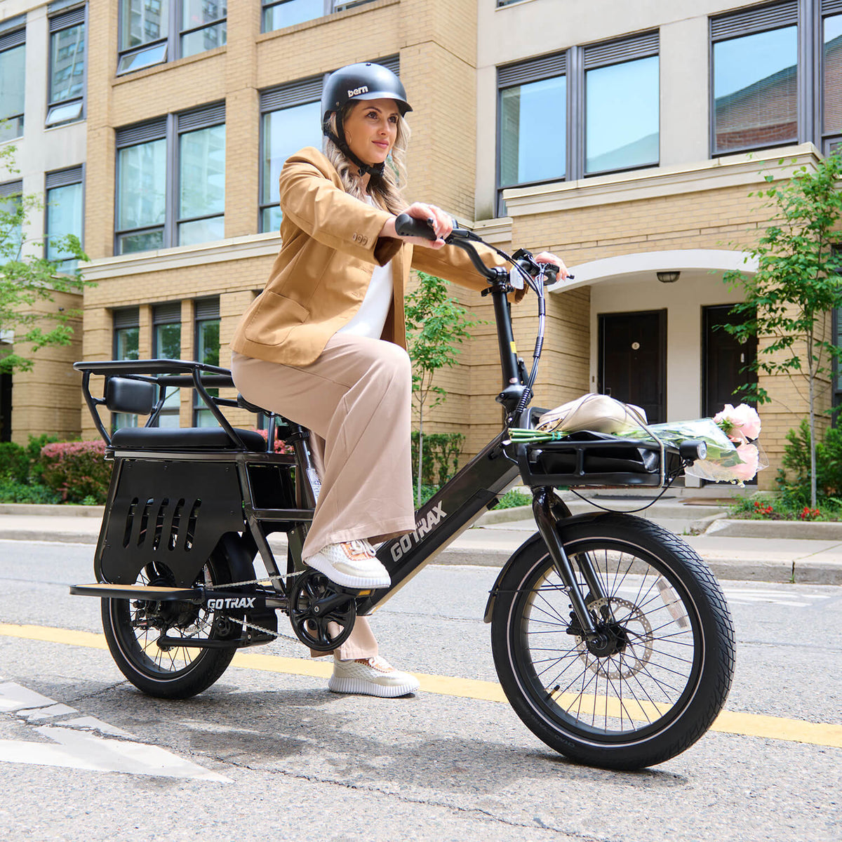 Porter Electric Cargo Bike 32KPH | 95KM range ( Free Rear&Front Rack, Child Seat)