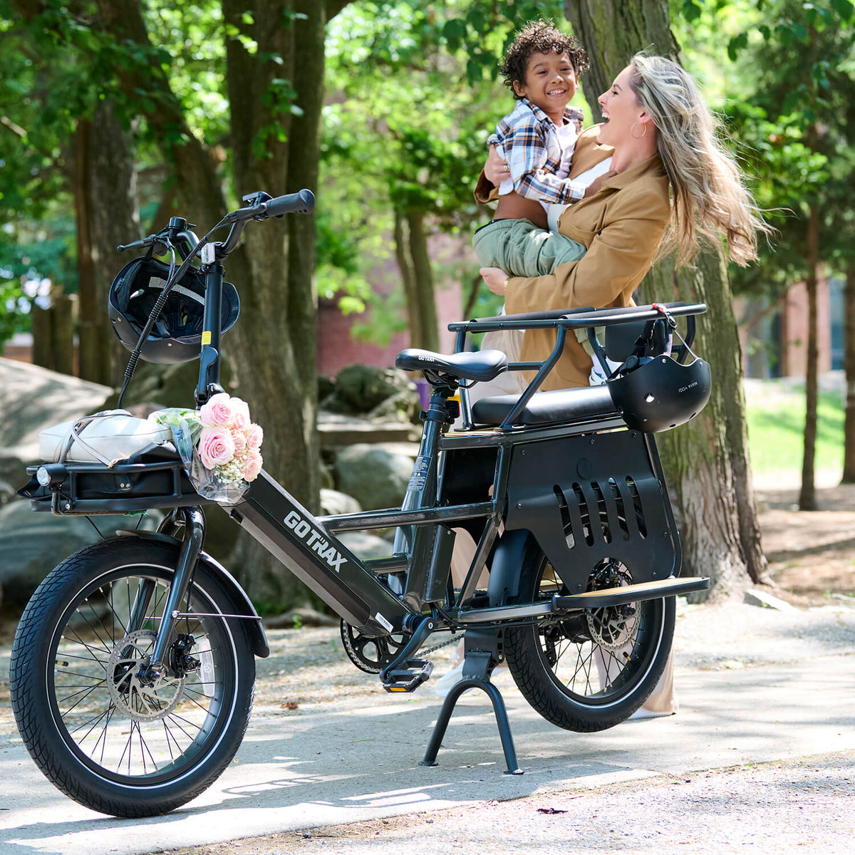 Porter Electric Cargo Bike 32KPH | 95KM range ( Free Rear&Front Rack, Child Seat)
