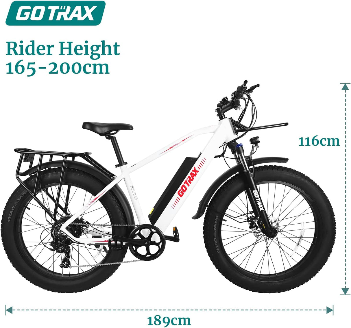 Vélo électrique tout-terrain EBE5 26" 32 km/h | Autonomie de 65 km