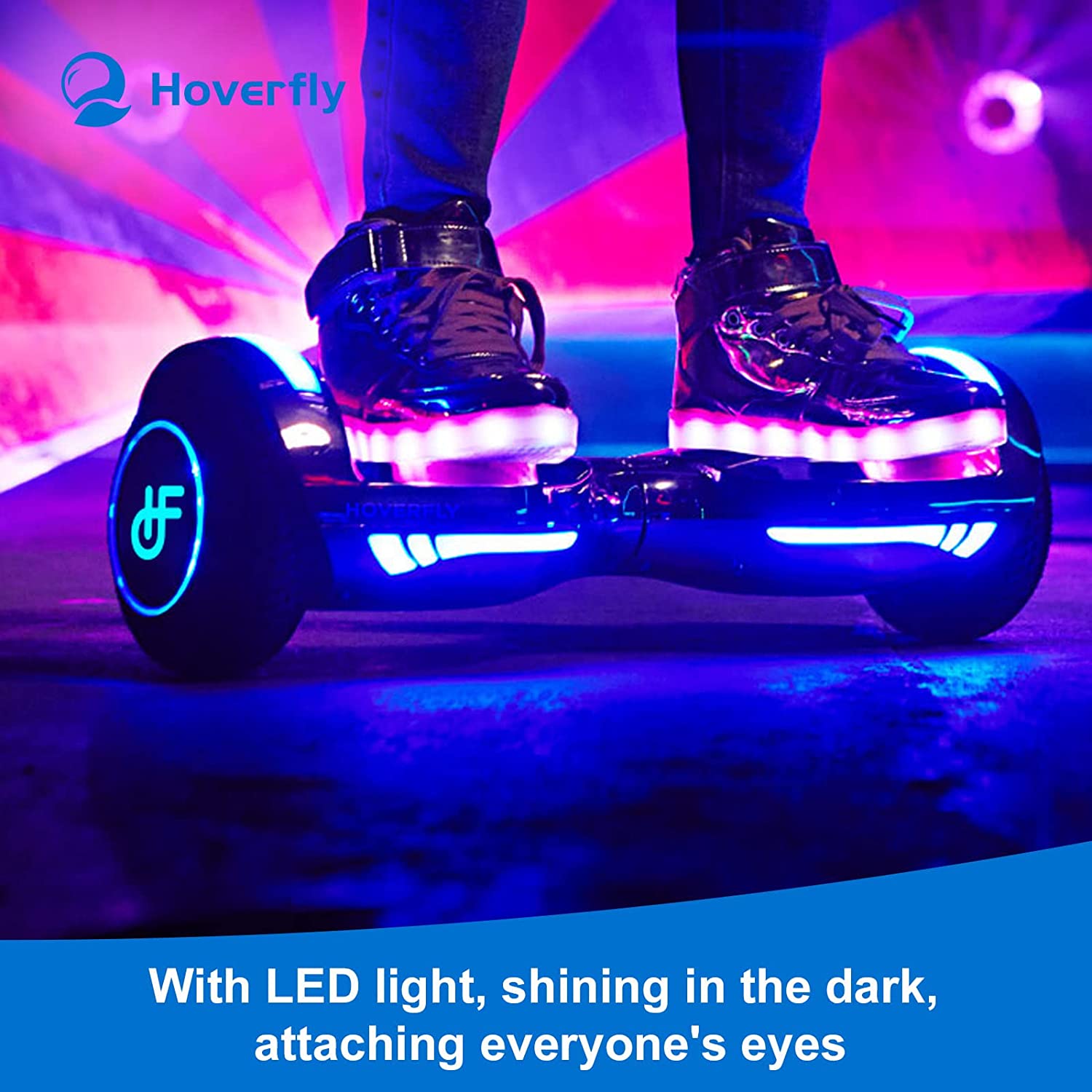 HOVERFLY Glide Hoverboard with Music Speaker