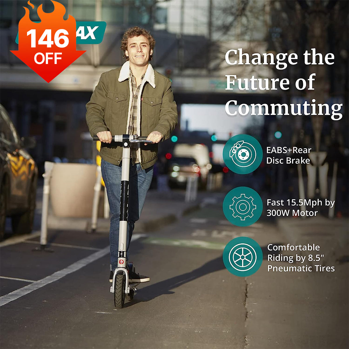 XR Ultra Light Folding Electric Scooter 8.5" 25KPH | 24KM Range (🔥Summer Sale)