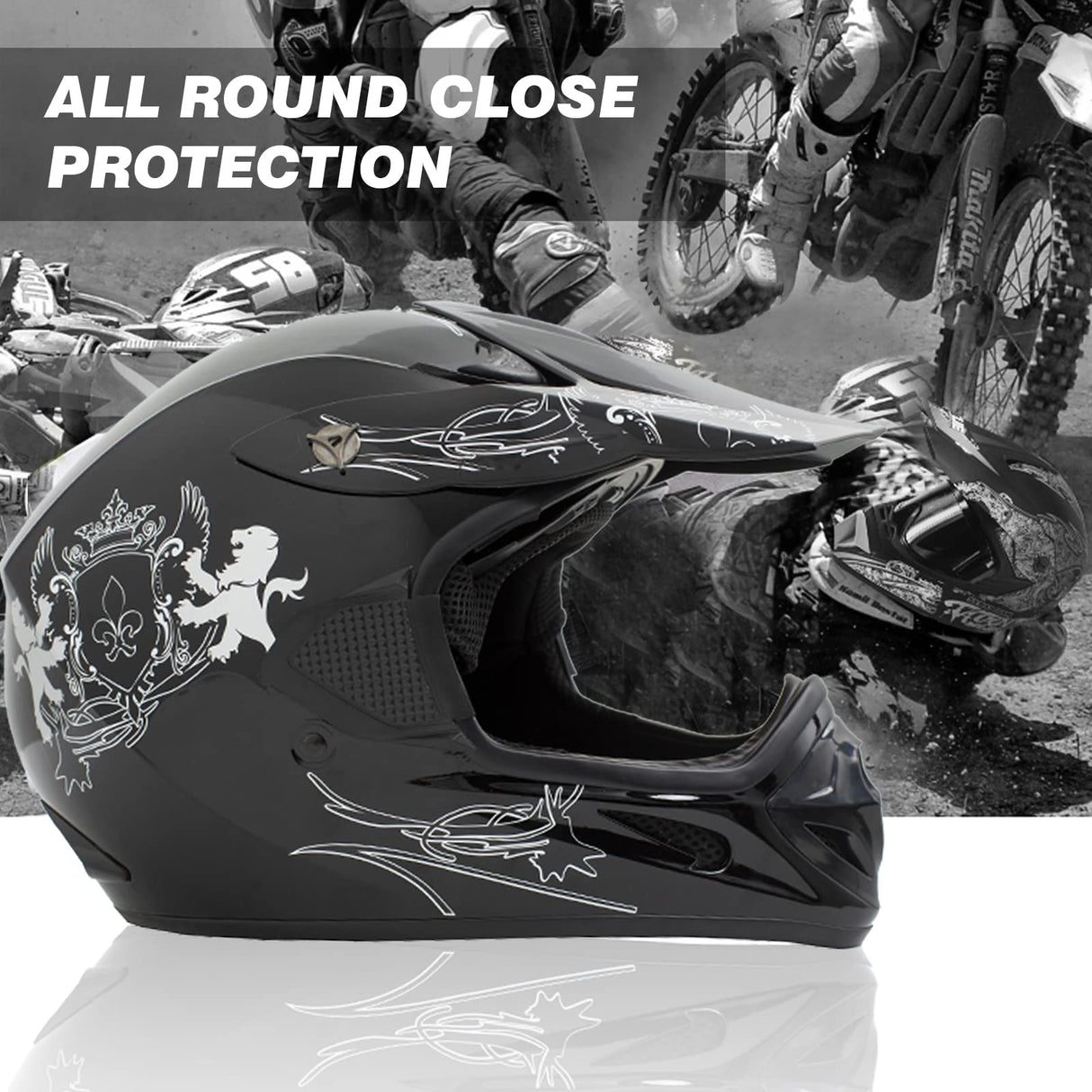 GOTRAX Full Faced Motorcycle Helmet