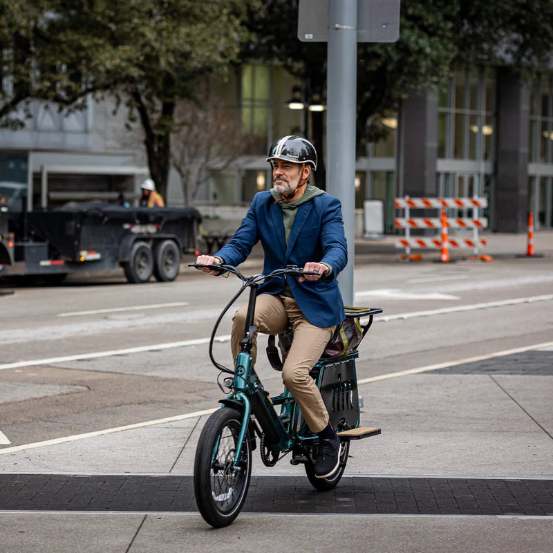 Porter Electric Cargo Bike with Free Accessories(Rear&Front Rack, Child Seat)