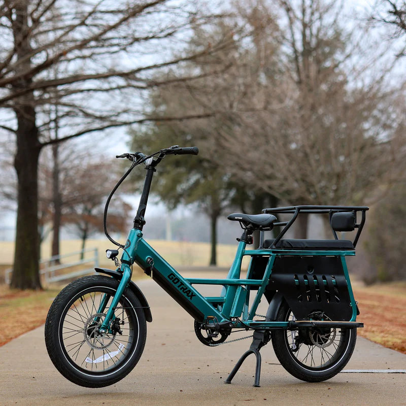 Porter Electric Cargo Bike with Free Accessories(Rear&Front Rack, Child Seat)