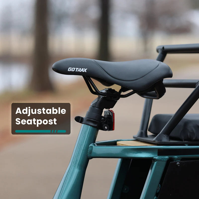 Porter Electric Cargo Bike with Free Accessories(Rear&Front Rack, Child Seat)