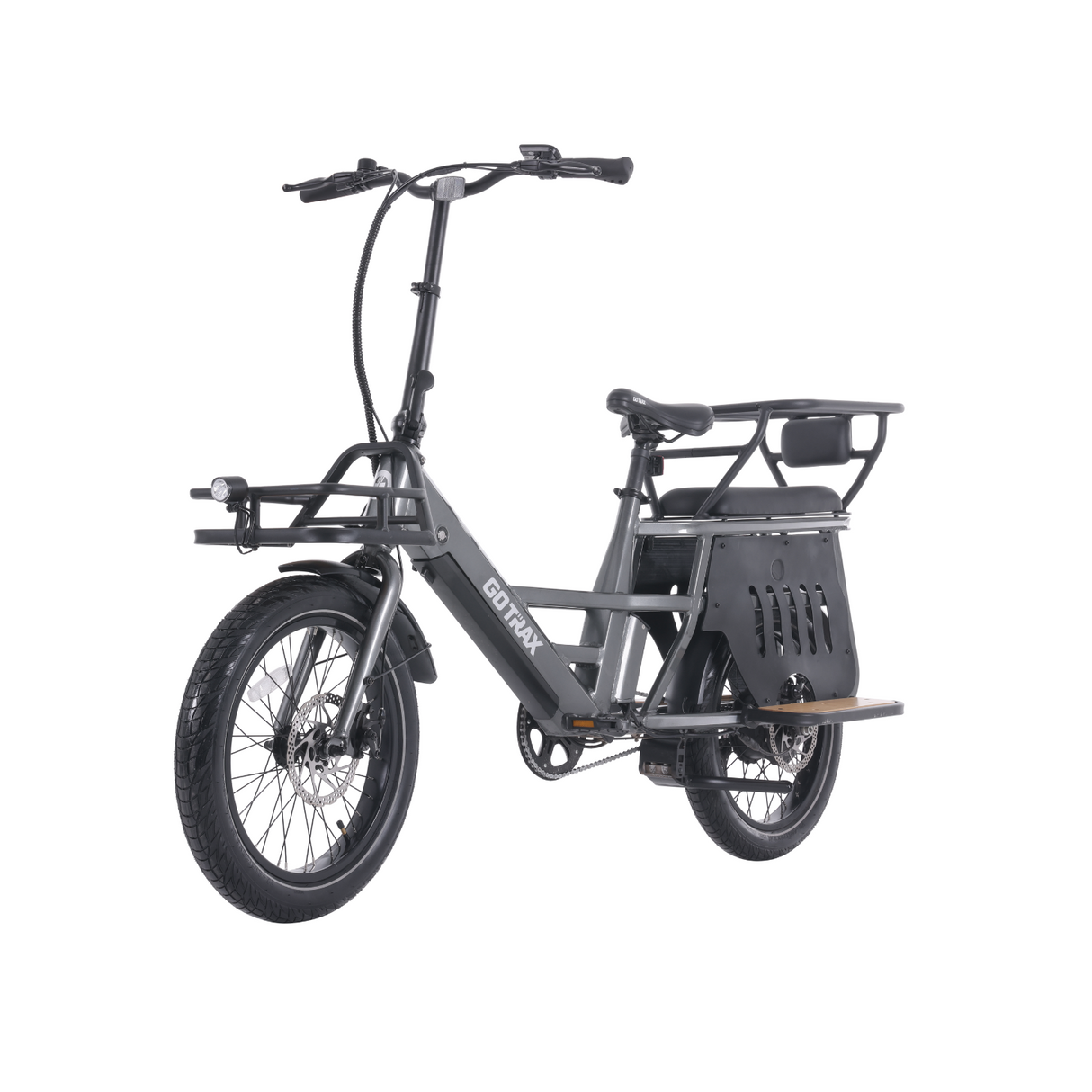 Porter Electric Cargo Bike with Free Accessories(Rear&Front Rack, Child Seat)