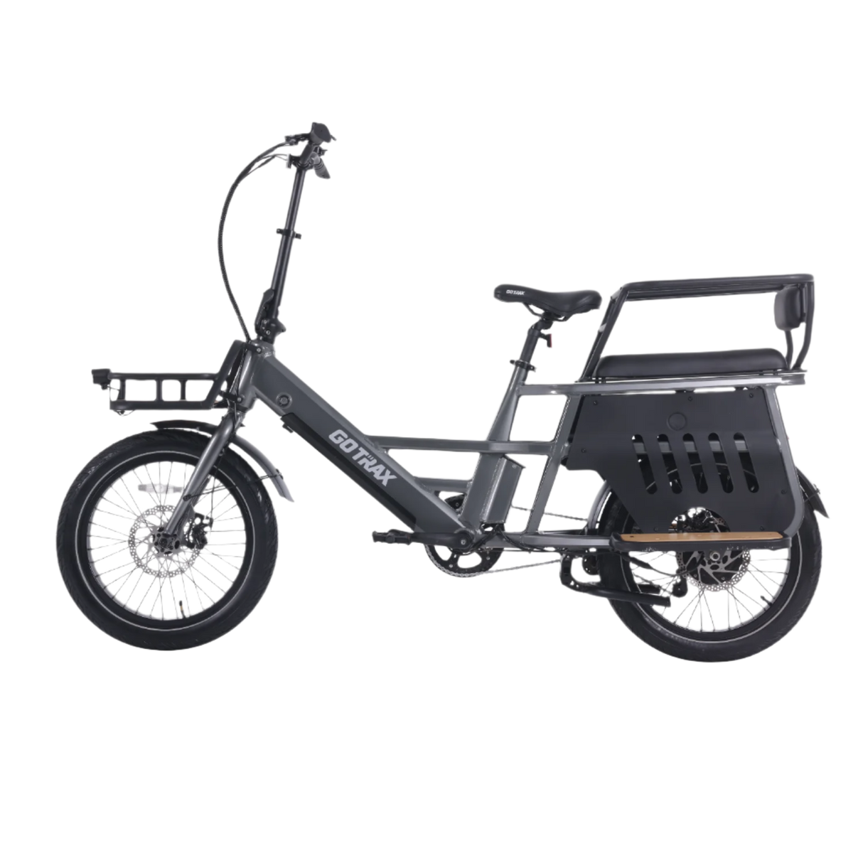 Porter Electric Cargo Bike with Free Accessories(Rear&Front Rack, Child Seat)