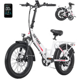 F2 Off-road & Folding Electric Bike 20" x 3"-32KPH | 64KM Range