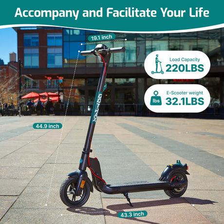 Apex Series Lightweight Folding Electric Scooter 8.5" 25KPH | 30KM Range(🎃halloween sale)