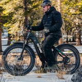 Gotrax Tundra all-terrain ebike, great for the snowy mountain road