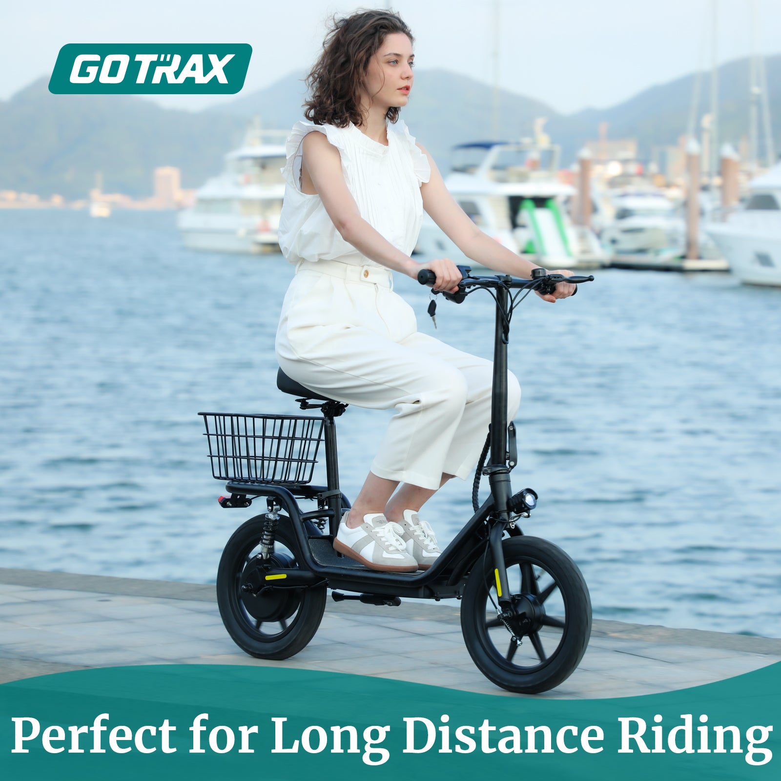 GOTRAX Flex Series Foldable Electric Scooter with Seat 14
