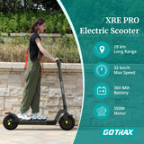 XRE PRO Electric Scooter 8.5‘’ 26KM RANGE | 32KPH