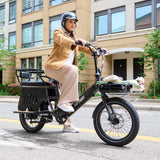 Porter Electric Cargo Bike 32KPH | 95KM range ( Free Rear&Front Rack, Child Seat)