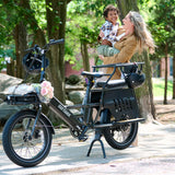 Porter Electric Cargo Bike 32KPH | 95KM range ( Free Rear&Front Rack, Child Seat)