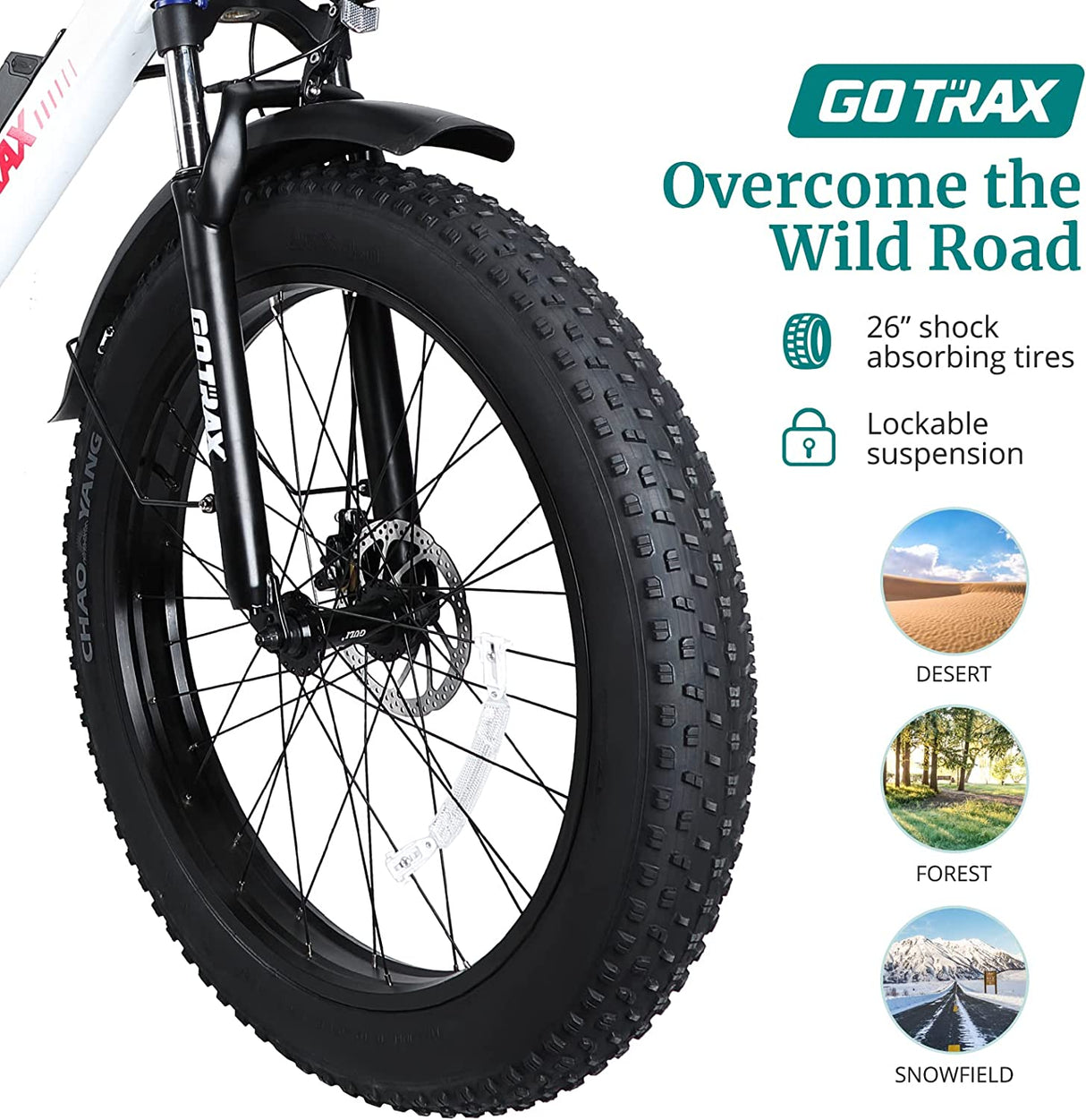 EBE5 Multi-terrain Electric Bike 26" 32KPH | 65KM Range