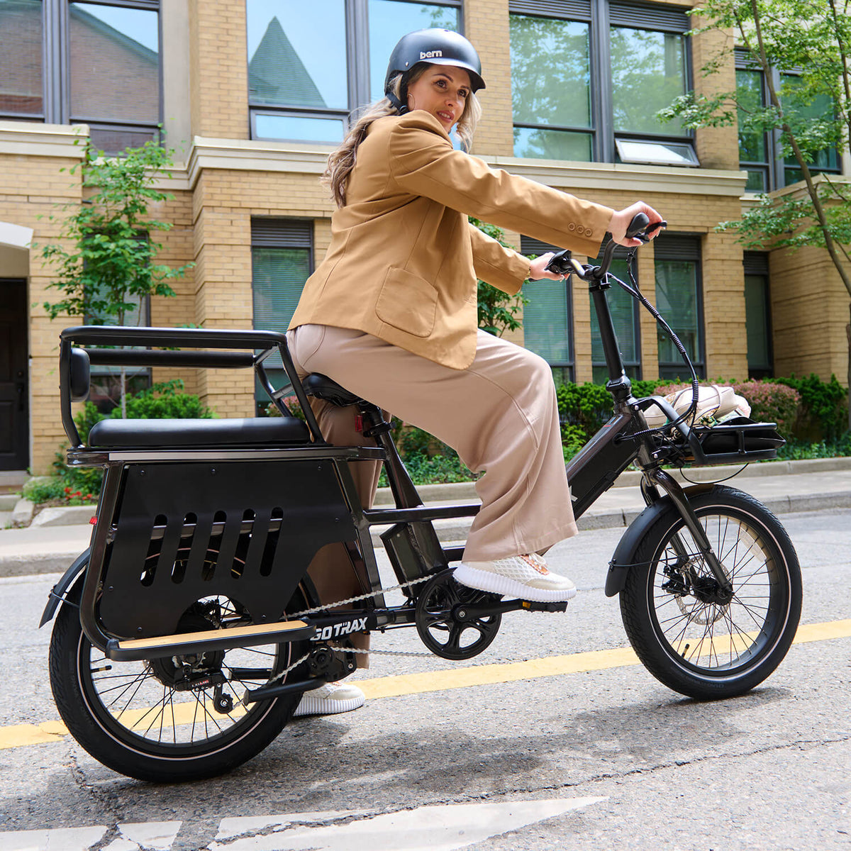 Porter Electric Cargo Bike 32KPH | 95KM range ( Free Rear&Front Rack, Child Seat)