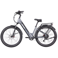 left-side view of Gotrax gray CTI3 electric bike