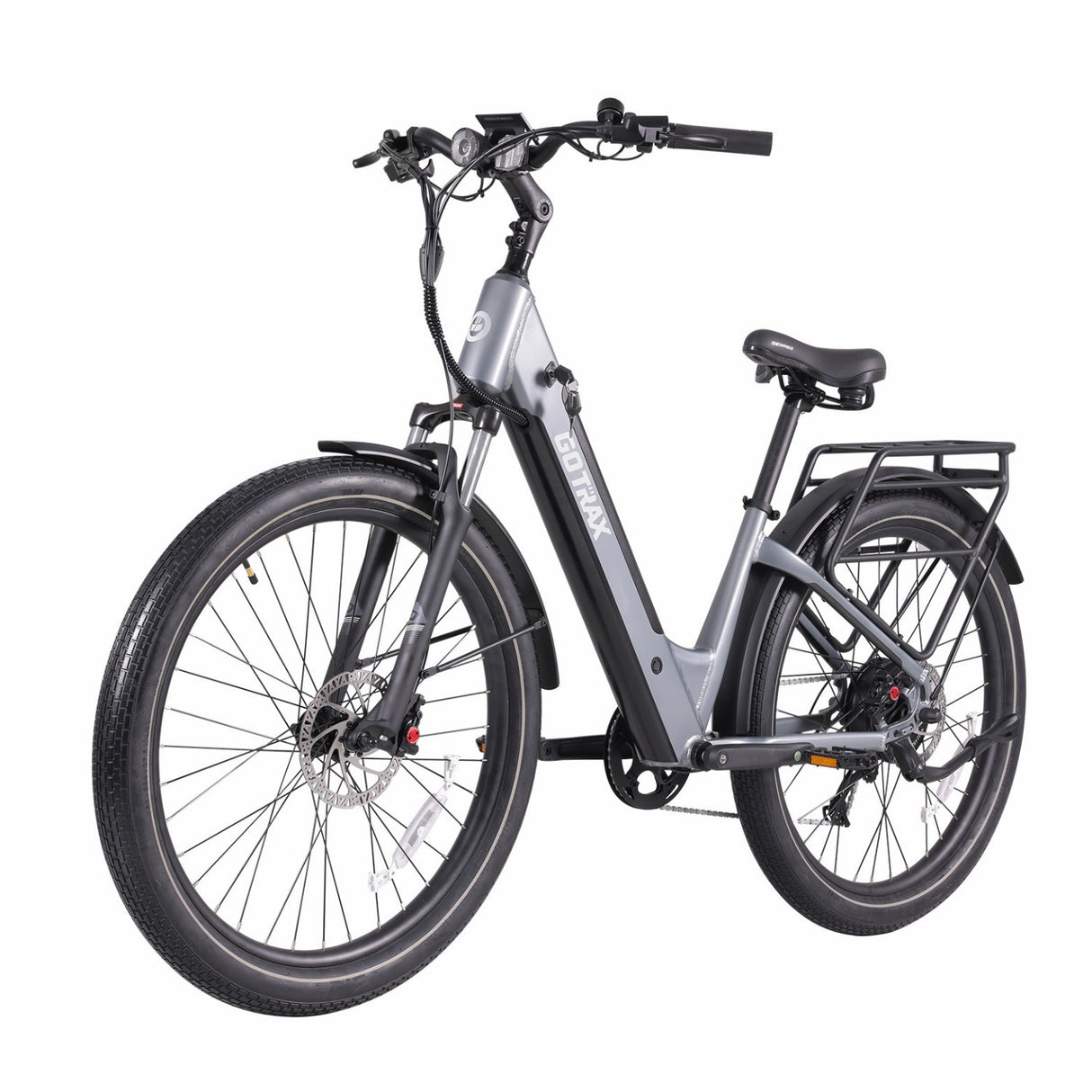 left-side view of Gotrax gray CTI3 electric bike