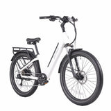 right-side view of Gotrax white CTI3 electric bike