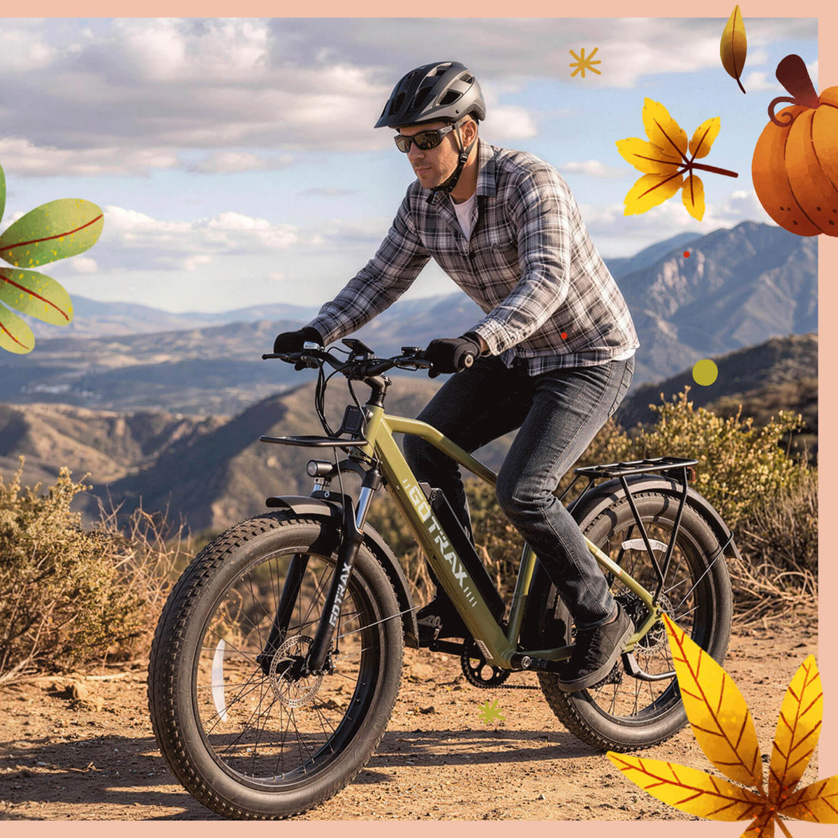 Gotrax EBE5 26" Fat Tire Electric Bike | All-Terrain Explorer 32KPH | 80KM Max Range(🍂 Fall Sale)