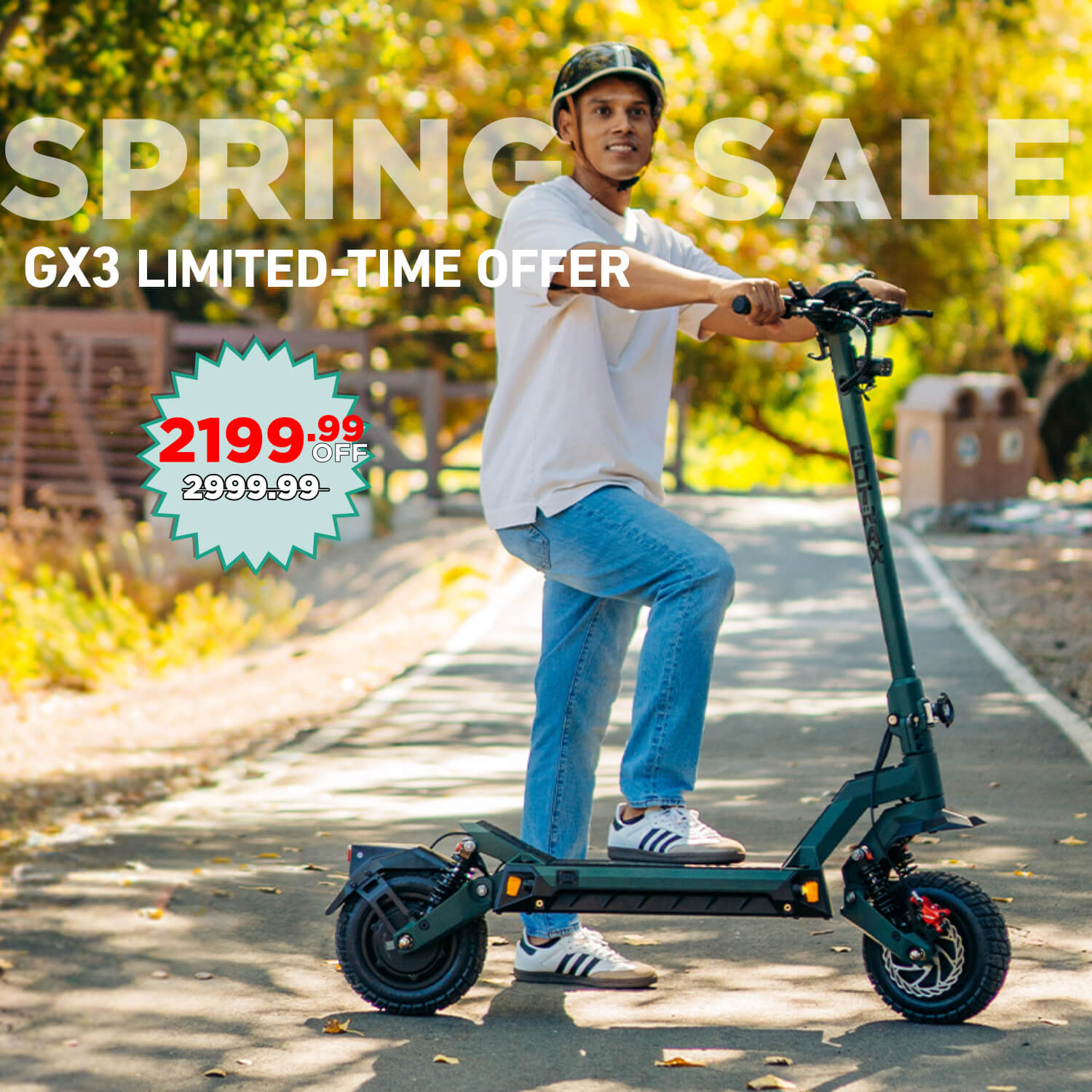 GX3 High-Performance Electric Scooter 11" 64KM Range | 60KPH(🔥 Spring Sale)