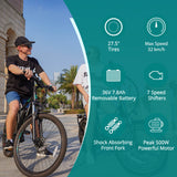 Vélo électrique longue portée EBE3 27,5" 32 km/h | Autonomie de 80 km
