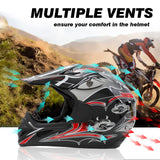 GOTRAX Full Faced Motorcycle Helmet