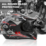 GOTRAX Full Faced Motorcycle Helmet
