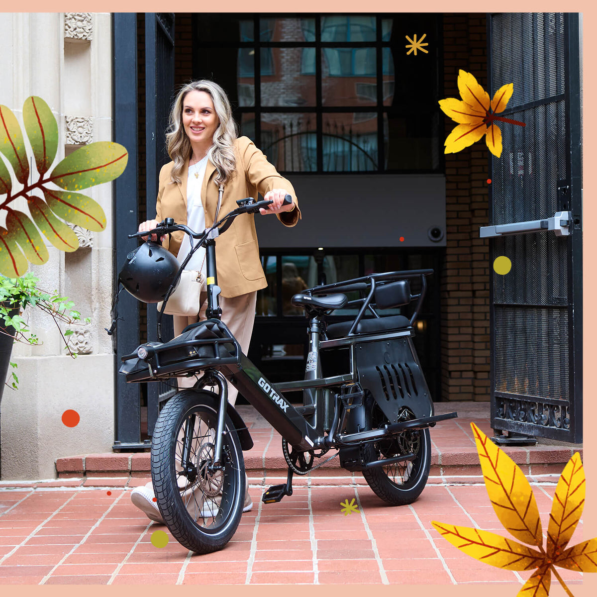 Porter Electric Cargo Bike 32KPH | 95KM range ( Free Rear&Front Rack, Child Seat)( 🍂 Fall Sale )