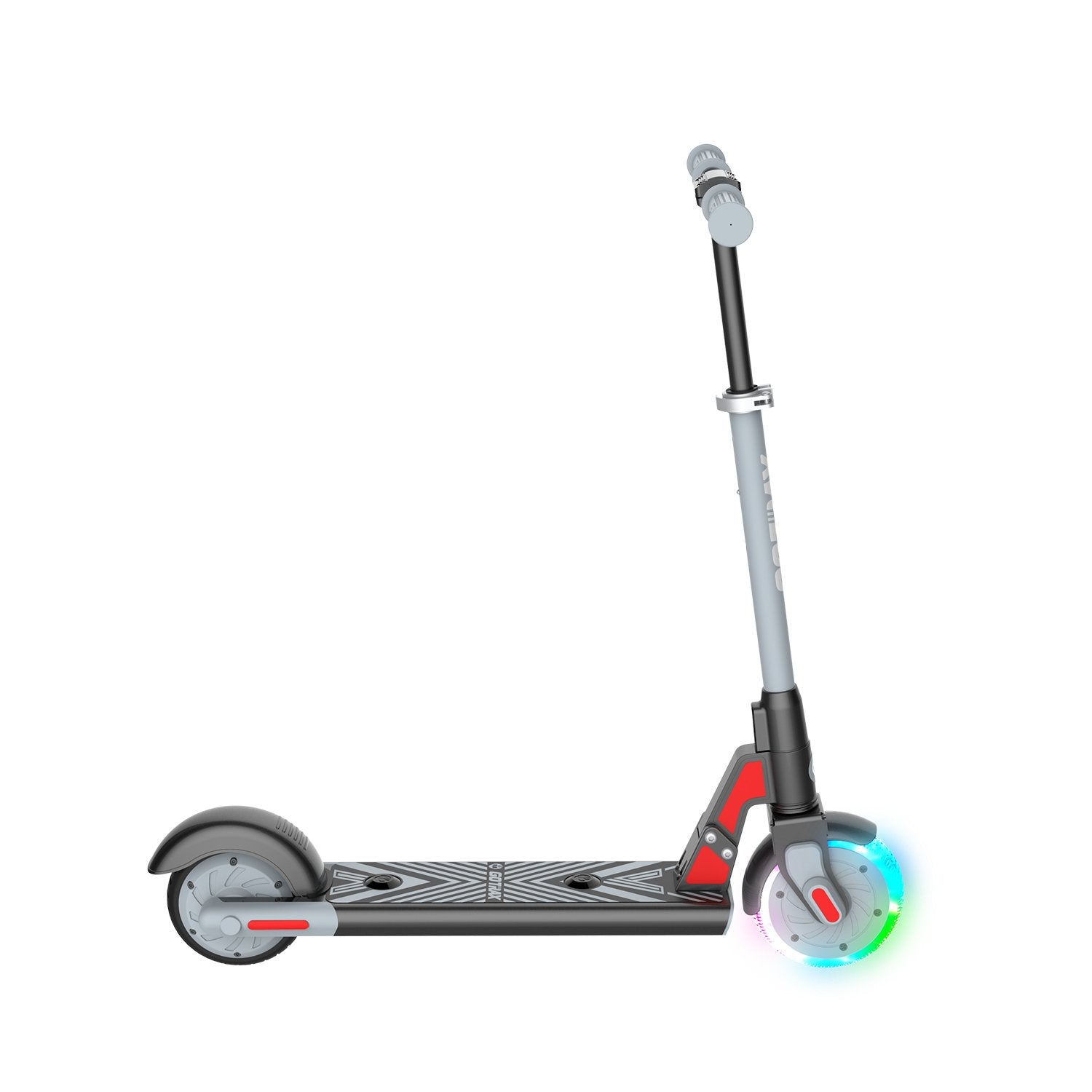 Gray gks lumios electric scooter for kids side image