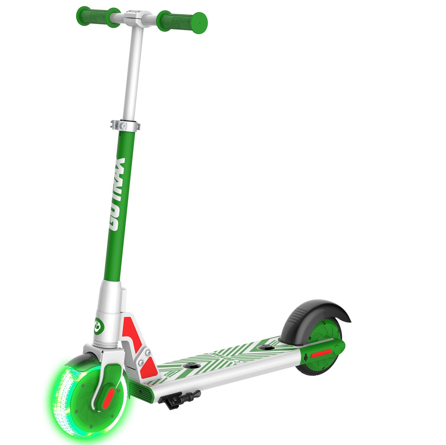 green gks lumios electric scooter for kids main image